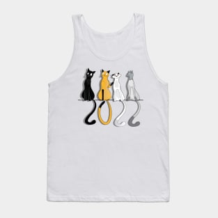 2022 Happy New Year Cats Tank Top